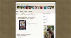 Desktop Screenshot of nicolegladdenart.com