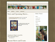 Tablet Screenshot of nicolegladdenart.com